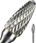 Quarter Inch Carbide Burr Set With Tree Shape Head For Die Grinder Bits One Half Inch Diameter One Quarter Inch Shank Pro Grade