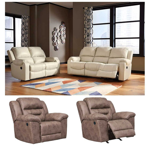 Universal Recliner Replacement Pull Handle And Release Cable Kit Two Pack No Sweat Setup For Most Sofa Couch Chair Mechanism Repair Parts, featuring two reclining sofas.