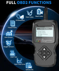 Display of OBD2 Diagnostic Scanner For All Vehicles After 1996 With IM Readiness Real Time Data Stream functions and menu options