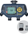 Four Zone Digital Water Timer with Flexible Scheduling from Every Hour to Once a Week Manual Override No Fuss Setup for Garden Hoses