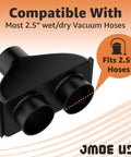 2.5 Inch Dust Collection Hose Splitter With Independent Blast Gates For Dual Hose Control In Shop Vac Setups Fits Ridgid Craftsman And Most Wet Dry Vacuums Patent Pending - front view