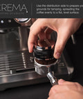 Using 53.3mm Coffee Distributor And Hand Tamper For Breville Portafilters on espresso machine portafilter
