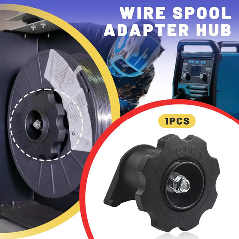 Heavy Duty Wire Spool Adapter Hub Replacement Kit For Miller Millermatic And Hobart Welders Delivers Knockout Black Plastic And Steel Design For No Fuss Hookups And Smooth Runs