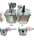 Comparison of heavy duty motors showcasing size differences with adjustable components for the Heavy Duty Belt Sander And Bench Grinder With Adjustable Workstand 30 Inch Belt Size 550W Copper Motor Knife Sharpening For Wood And Metal Real Deal Workshop Staple You Will Love.