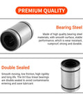 LM10UU linear bearings for 3D printers, premium quality, double sealed, rustproof, durable, made of high-quality bearing steel material.