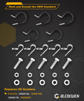 Assorted fasteners for Fast Install Fuel Line Kit For 2004 2010 Silverado And Sierra 1500 2500 3500 Reg Cab Stainless Steel Braided Gas Line Set With Complete Repair Lines Quick Fix No Fuss Easy Bend For DIY Install