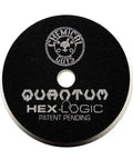 Hex-Logic Quantum Buffing Pad Sampler Kit Four Pad Set for Pro Polishing, shown is a black buffing pad, 5.5 inch size.