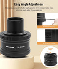 Canon Compatible T2 Mount Lens Adapter for EOS M Cameras with M42 to 1.25 Inch Telescope Adapter, hex wrench visible