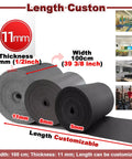 Badass Black Acoustic Foam Sound Absorbing Mat For Game Changer Noise Blocking And Tight Home Theater Builds Or Pro Music Studio Dampening Water Resistant 11mm Thick Underlayment Roll Extending 32 Feet customizable lengths and widths, displayed rolls of acoustic foam