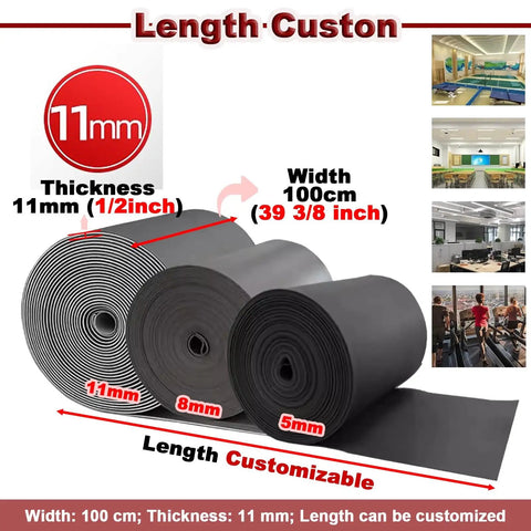Badass Black Acoustic Foam Sound Absorbing Mat For Game Changer Noise Blocking And Tight Home Theater Builds Or Pro Music Studio Dampening Water Resistant 11mm Thick Underlayment Roll Extending 32 Feet customizable lengths and widths, displayed rolls of acoustic foam