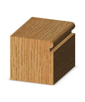 Wooden block with edge beading router bit design, showcasing the bead cut for Edge Beading Router Bit 3240 With Seven Eighths Inch Diameter And Nine Sixteenths Inch Cutting Length Delivers Clean, Consistent Beads For Hardwood And Plywood Projects Ideal For DIYers And Pros In Cabinets, Trim, And Fine Woodworking.