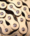 Gold 520 O Ring Chain 114 Links With Chain Breaker For Dirt Bikes ATVs UTVs 4 Wheelers Heavy Duty Master Link 7870 Lbs