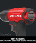Cordless Heat Gun With Fast Seven-Second Heat Up That Reaches 950 Degrees Fahrenheit Up To 15 Minutes Of Runtime Per Charge