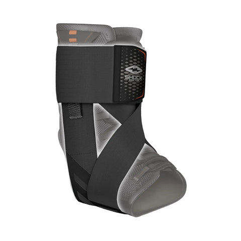 All Day Ankle Support Wrap No Slip With Adjustable Straps And Side Stabilizers Latex Free Comfort Wraparound Design Medium Size Black