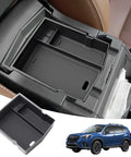 Upgraded Center Console Organizer Tray For Subaru Forester 2019 2020 2021 2022 2023 2024 installed view and product details