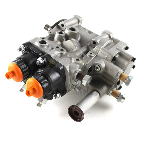 Heavy Duty Fuel Injection Pump For Isuzu 6Wf1 6Wg1 6Uz1 Diesel Engine Excavator Remanufactured Replacement showing dual ports and fittings.
