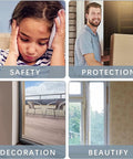 Collage image showing uses of Heavy Duty Self Adhesive Wall Corner Protectors Peel And Stick Corner Guards in safety, protection, decoration, and beautifying spaces.