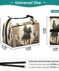 Big Capacity Insulated Lunch Bag For Work And Travel Keeps Food Fresh For Hours Leakproof Reusable Lunch Tote With Cowboy Hat Vibe