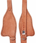 Roughout Western Saddle Fenders For Adults, Adjustable Buckstick Replacement Fenders in full grain light brown leather