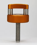 Billet Aluminum Orange Hard Top Fastener For Ford Bronco, Quick Removal Thumb Screw With Integrated D Ring, M8 1.25 Thread, Stainless Steel Upgrade, Easy Install, USA Owned And Operated