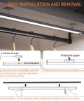 Installation guide for Motion Sensor Closet Lights Wireless Under Cabinet No Fuss Night Lights Kit with Magnetic Strip 3 Color Dimmable.