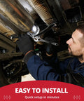 Mechanic installing 3.0 Inch V Band Clamp With Flanges 304 Stainless Steel Set Of 4 Easy Install And Remove Stable Seal