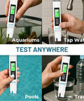 4-In-1 TDS Meter Digital Water Tester For Drinking Water, Precise TDS, EC and Temperature Readings Up To 9990 PPM used in water testing