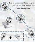 12 Pack M6x16 Battery Terminal Bolts And Nuts Set 304 Stainless Steel With Square Nuts For ATV Bike Scooter And Motorcycle