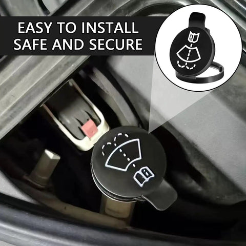 Premium Windshield Washer Fluid Reservoir Cap Replacement For Wiper Bottle Tank Direct Fit Cover OEM Style Cap installed