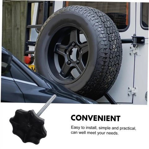 Spare Tire Hold Down Bolt For Cars Universal Fitment Mounting Hardware Sturdy Fastening Replacement Parts Includes 2 Bolts