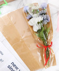 40 Pack Kraft Paper Flower Wrapping Bags And Sleeves For Bouquets with colorful flowers, 9.8x17.9 inch, easy to use