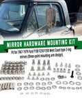Stainless Steel Mounting Hardware Kit For 3 Leg West Coast Mirror For Ford F Series Trucks 1967 Through 1979 Old School Restoration