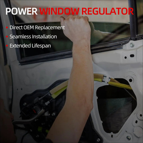 Front Left Driver Side Power Window Regulator With Motor Assembly For Dodge Durango 1998 2003 And Dakota 2000 2004 Direct Fit Plug And Play Front Door installs behind door panel