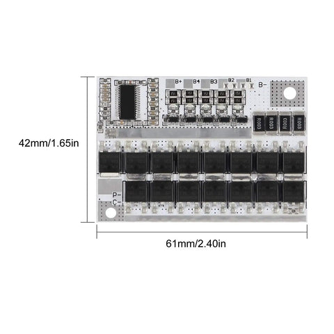 Straight Up Badass 5S 21V 100A BMS Lithium Battery Protection Board With Smart Balance Charging Module for 3.7V Li Ion Polymer Cells.