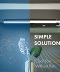 Adjustable AC Air Deflector Extends From 24 To 43 Inches, 360 Degree Rotatable, mounted on split AC unit, directing airflow.