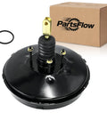 Heavy Duty Vacuum Power Brake Booster Fits Ford Edge Lincoln Mkx And Mazda Cx 9 2007 to 2015, black steel design with master cylinder stud.