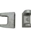 Close-up of Three Eighths Inch Metal Beam C Clamp For Wall Ceiling Flange Mounts Galvanized 24 Pack Fits UNC Threaded Rod No Drilling Required