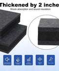 Three Layer Studio Monitor Isolation Pads With Foam Riser For 5 To 8 Inch Speakers shown in close-up with thickness details