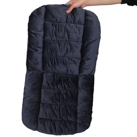 Plush Heated Seat Cushion With Backrest For Office Chair, Electric Warmer Pad, dark grey plush backrest, soft and cozy fabric.