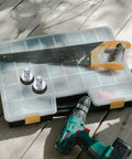Get A Real Tough Set Of 10 Pcs Yardwe Steel Center Shaft Screws For Your Bike Crankset with a saw and drill.