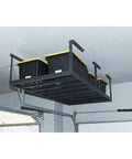 Overhead Garage Storage Rack with Oversized 8 Foot by 4 Foot Platform and Adjustable Height from 23 to 37 Inches for Heavy Duty