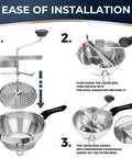 Pro Grade Stainless Steel Food Mill With 3 Milling Discs, Ergonomic Hand Crank assembly instructions, blue accents