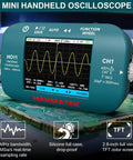 On The Go Handheld Digital Oscilloscope With 10MHz Bandwidth 48MSaS Sampling 2.8 Inch Color Display USB Rechargeable
