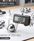 40 Pieces 1 Inch Chrome Steel Bearing Balls 25.4mm Precision High Hardness For Bearings, Drawer Slides, Auto Parts, And Industrial Machinery Maintenance And Upgrades. caliper measuring 1 in steel ball