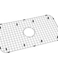 Kitchen Sink Grid 27 And 13 Sixteenths Inch By 14 And 5 Sixteenths Inch Heavy Duty Stainless Steel Sink Protector With Center Drain.
