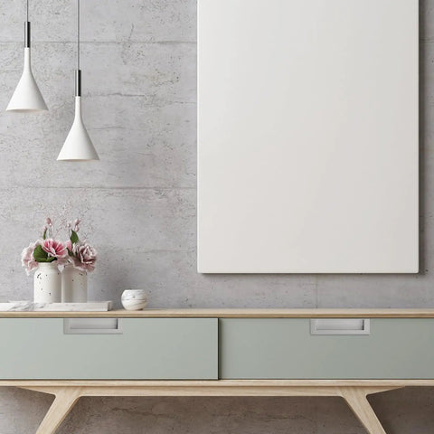 Modern cabinet with 2-Piece Black Recessed Drawer Pull Handles Zinc Alloy Concealed Furniture Hardware, minimalist decor