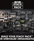 Stackable Tool Storage Dolly System With Quick Connect Latches, 250 Pound Load Capacity, 360 Degree Polyamide Casters on display