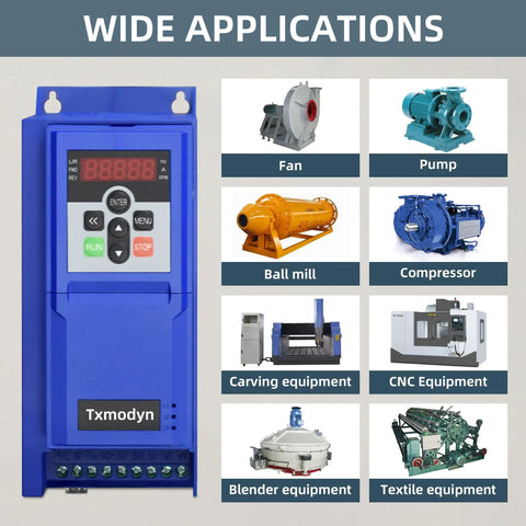 Beefy Industrial Grade 4KW 5HP 480V Three Phase Variable Frequency Drive for multiple industrial applications