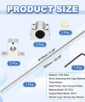 Beefy 10mm By 650mm Linear Motion Rod Guide Kit with SC10UU Bearings and SK10 Rail Supports in product size layout.