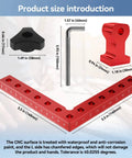 Aluminum Corner Clamp Set For Woodworking, 90 Degree Right Angle Squares, 5.5 X 5.5 Inches, Pro Grade Dimensions